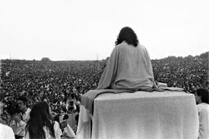 Swami Satchidananda at Woodstock